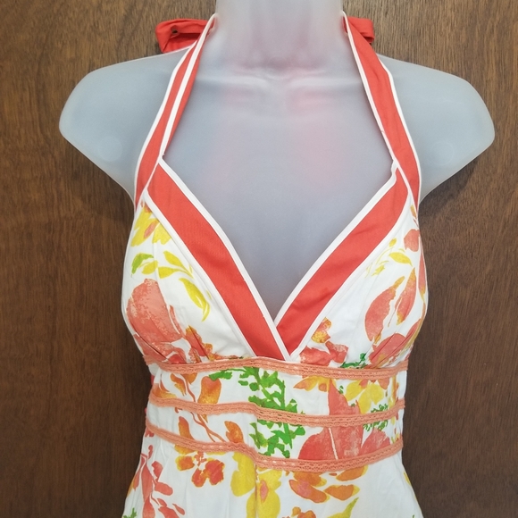 City Triangles Floral White Party Dress - Picture 5 of 8